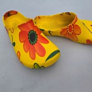 Birkenstock Yellow Floral Mules